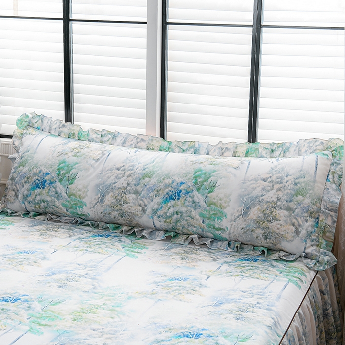 91家纺网 家纺一手货源 找家纺 （总）家之硕家纺 2025春夏新款繁花似锦系列单枕套长枕套枕套单件