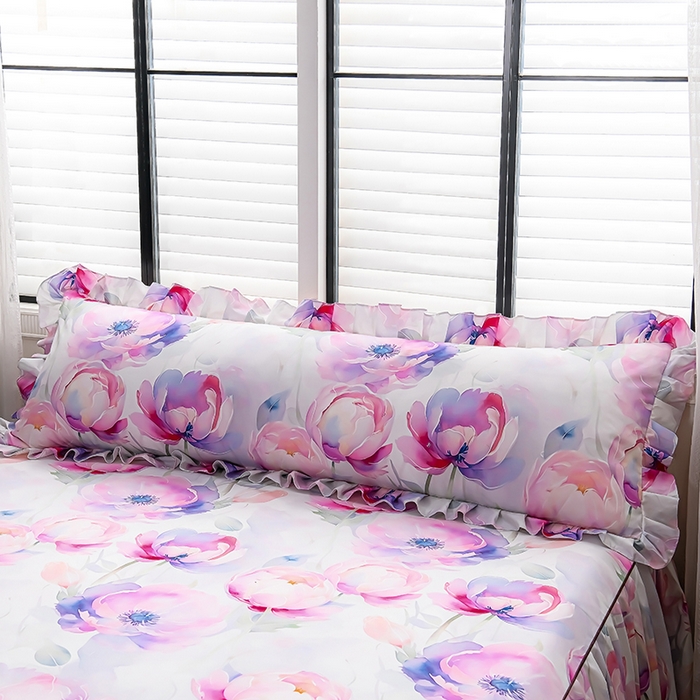 家之硕家纺 2025春夏新款繁花似锦系列单枕套长枕套枕套单件 陌上花开