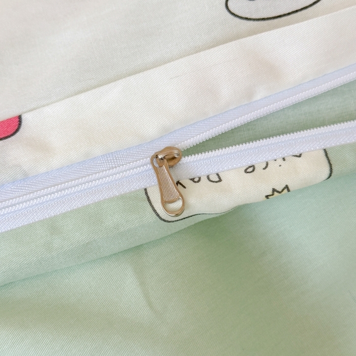 91家纺网 家纺一手货源 找家纺 曼之夏 2025新款全棉纯棉印花学生宿舍上下铺三件套 童画