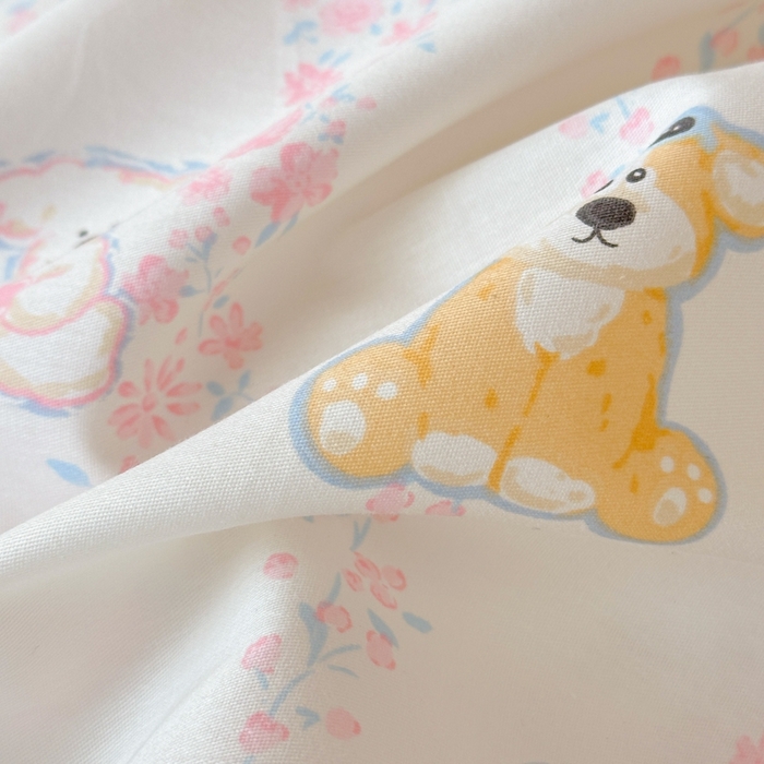 91家纺网 家纺一手货源 找家纺 曼之夏 2025新款全棉纯棉印花学生宿舍上下铺三件套 可爱多