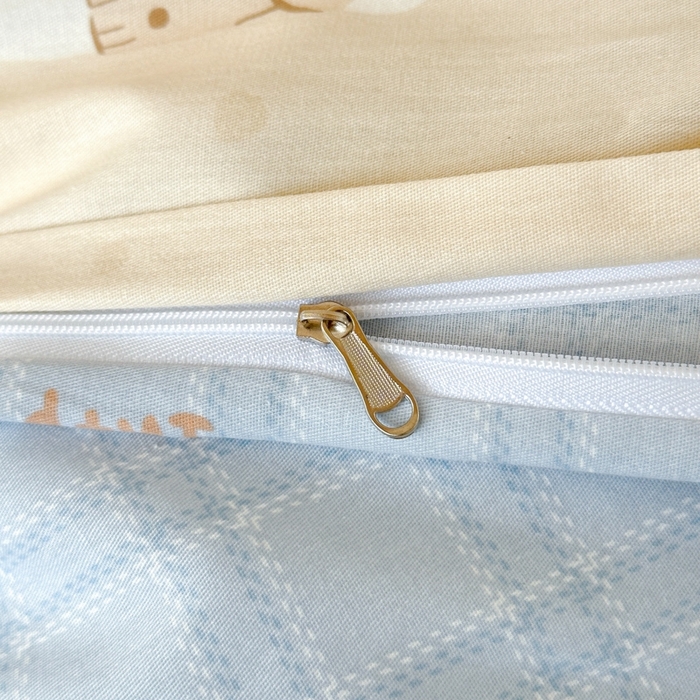 91家纺网 家纺一手货源 找家纺 曼之夏 2025新款全棉纯棉印花学生宿舍上下铺三件套 可可汪