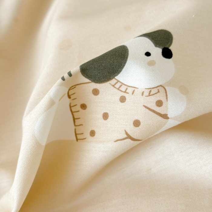 91家纺网 家纺一手货源 找家纺 曼之夏 2025新款全棉纯棉印花学生宿舍上下铺三件套 可可汪