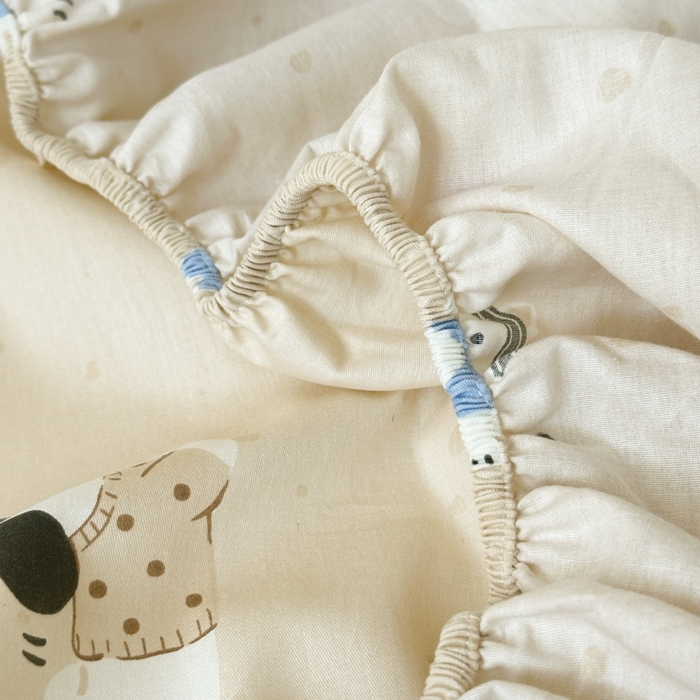 91家纺网 家纺一手货源 找家纺 曼之夏 2025新款全棉纯棉印花学生宿舍上下铺单床笠床笠单件单品床笠 可可汪