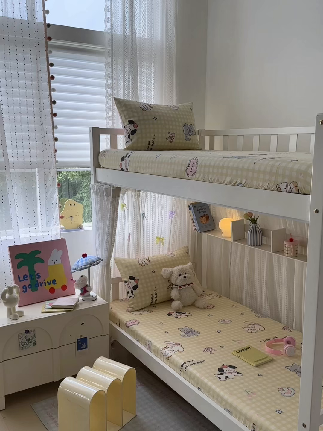 91家纺网 家纺一手货源 找家纺 曼之夏 2025新款全棉纯棉印花学生宿舍上下铺单床笠床笠单件单品床笠 格子猫