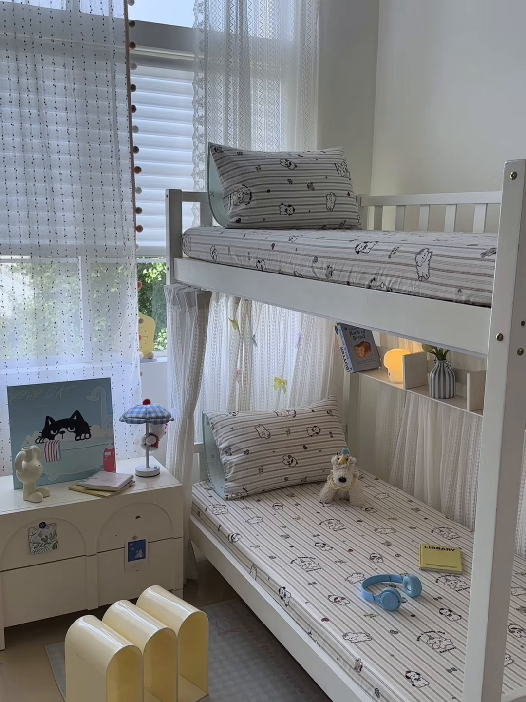 91家纺网 家纺一手货源 找家纺 曼之夏 2025新款全棉纯棉印花学生宿舍上下铺单床笠床笠单件单品床笠 茶茶狗