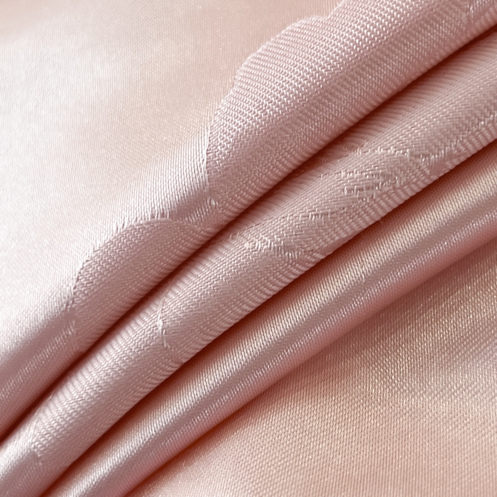 91家纺网 家纺一手货源 找家纺 千希家纺 2025春夏新款亮丝贡缎提花花边款四件套-专版花蝶系列 专版花蝶-暮光粉