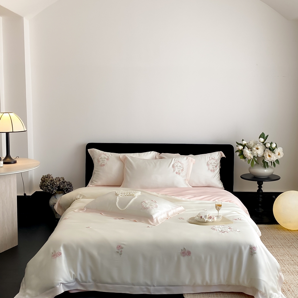 91家纺网 家纺一手货源 找家纺 （总）佳汐蓝家纺 2025春夏新款60S兰精天丝四件套-花香蝶韵