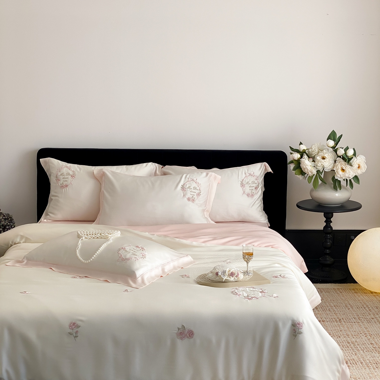 91家纺网 家纺一手货源 找家纺 （总）佳汐蓝家纺 2025春夏新款60S兰精天丝四件套-花香蝶韵