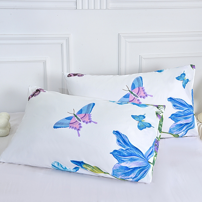 91家纺网 家纺一手货源 找家纺 柏钧家纺 2025新款芦荟棉被套单件 花叶倾城