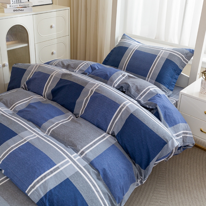 91家纺网 家纺一手货源 找家纺 简冠家纺 2025新款全棉学生三件套宿舍三件套纯棉学生床垫羽丝绒被子被芯 格兰