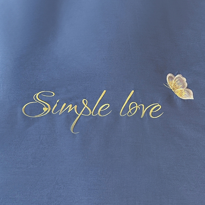 91家纺网 家纺一手货源 找家纺 宇彬家纺 2025直播热款新款13374全棉母婴级麻绳滚边纯棉色刺绣单品被套 轻奢 宾利蓝