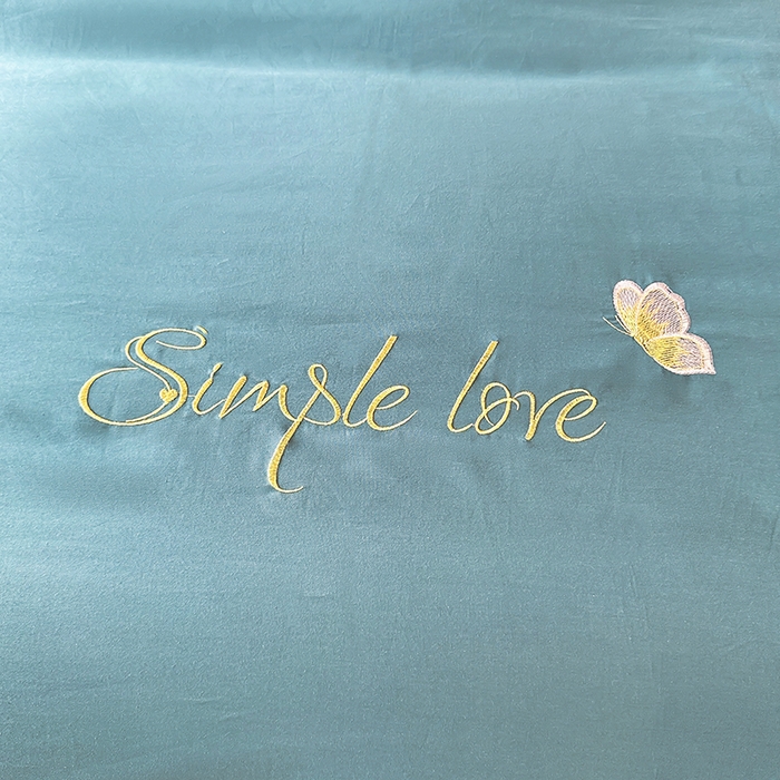 91家纺网 家纺一手货源 找家纺 宇彬家纺 2025直播热款新款13374全棉母婴级麻绳滚边纯棉色刺绣单品被套 轻奢 摩卡绿