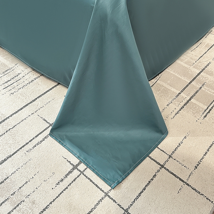 91家纺网 家纺一手货源 找家纺 宇彬家纺 2025直播热款新款13374全棉母婴级麻绳滚边纯棉色刺绣单品被套 轻奢 摩卡绿