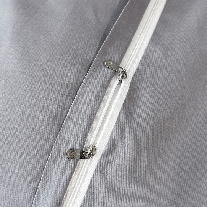 91家纺网 家纺一手货源 找家纺 宇彬家纺 2025直播热款新款13374全棉母婴级麻绳滚边纯棉色刺绣单品被套 轻奢 绅士灰