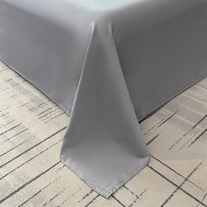 91家纺网 家纺一手货源 找家纺 宇彬家纺 2025直播热款新款13374全棉母婴级麻绳滚边纯棉色刺绣单品被套 轻奢 绅士灰