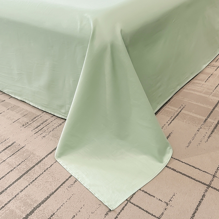 91家纺网 家纺一手货源 找家纺 宇彬家纺 2025直播热款新款13374全棉母婴级麻绳滚边纯棉色刺绣单品被套 轻奢 炫彩绿