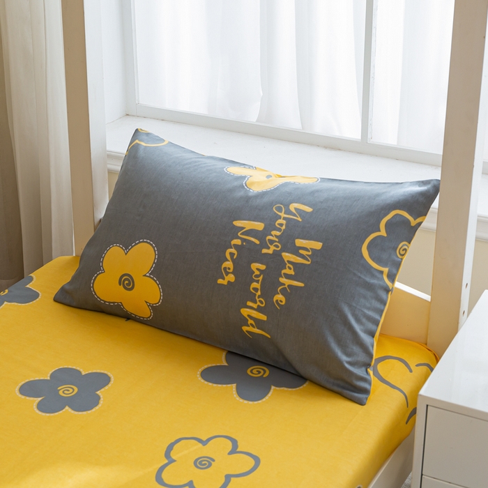 91家纺网 家纺一手货源 找家纺 简冠家纺 2025新款全棉学生三件套宿舍三件套纯棉学生床垫羽丝绒被子被芯 花怡梦-灰