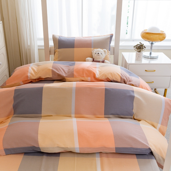 91家纺网 家纺一手货源 找家纺 简冠家纺 2025新款全棉学生三件套宿舍三件套纯棉学生床垫羽丝绒被子被芯 幻影都市-红