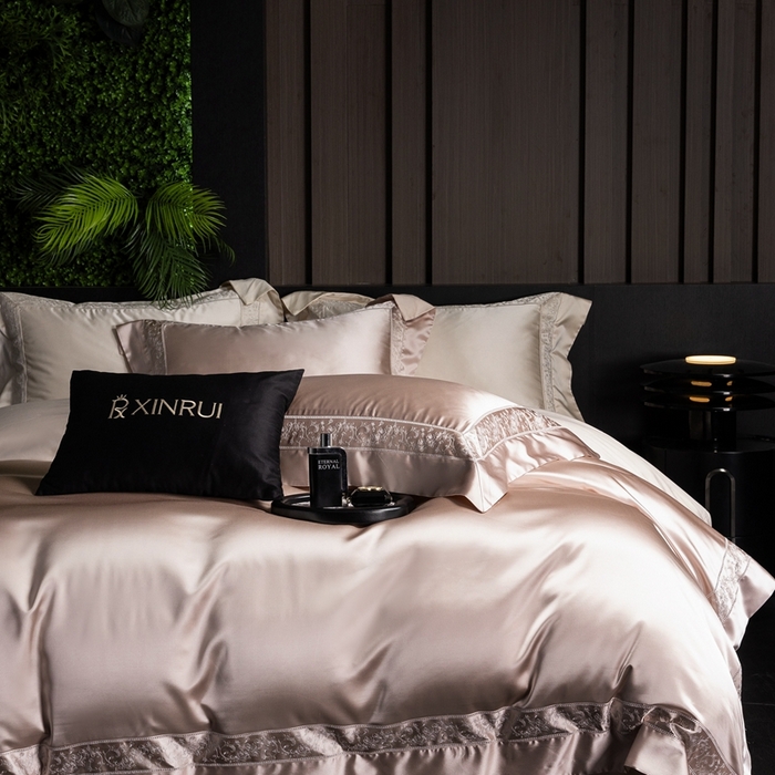 91家纺网 家纺一手货源 找家纺 （总）馨蕊2025春夏新品LF兰精天丝四件套-云芙