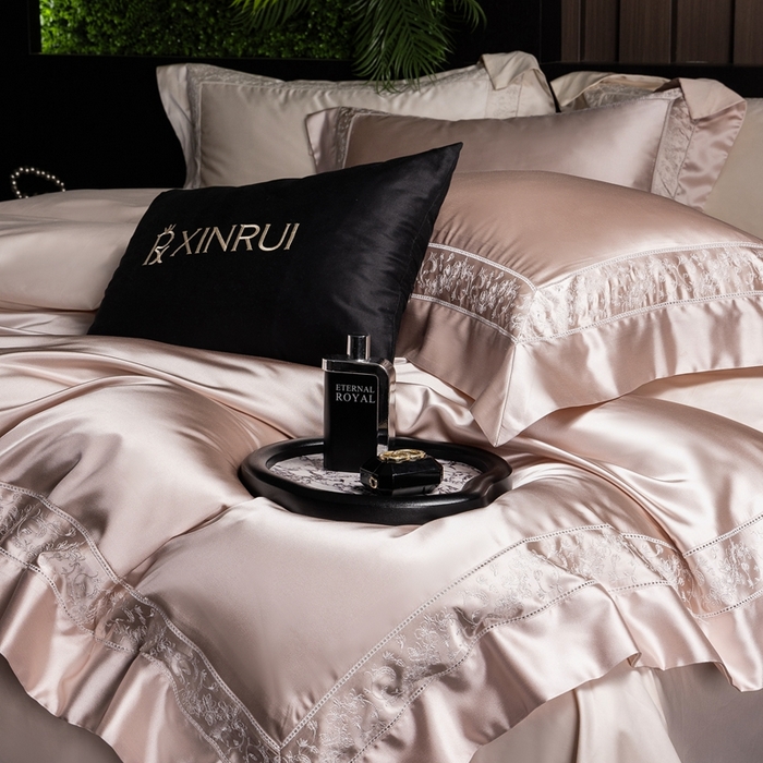 91家纺网 家纺一手货源 找家纺 （总）馨蕊2025春夏新品LF兰精天丝四件套-云芙