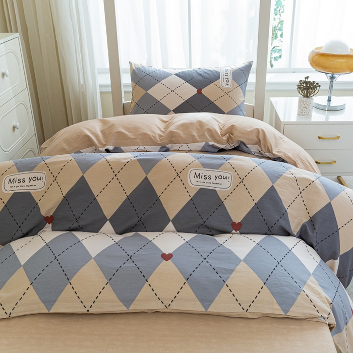 91家纺网 家纺一手货源 找家纺 简冠家纺 2025新款全棉学生三件套宿舍三件套纯棉学生床垫羽丝绒被子被芯 文景