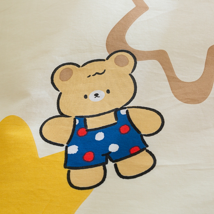 91家纺网 家纺一手货源 找家纺 简冠家纺 2025新款全棉学生三件套宿舍三件套纯棉学生床垫羽丝绒被子被芯 星星熊