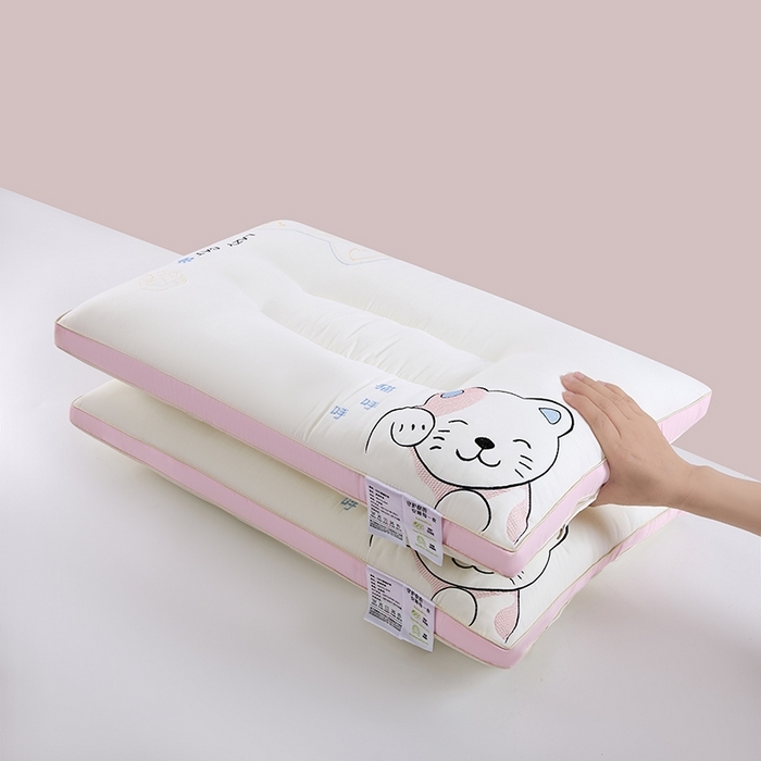 91家纺网 家纺一手货源 找家纺 （总）怡薇格枕芯 2025新款猫呼呼枕护颈枕头枕芯