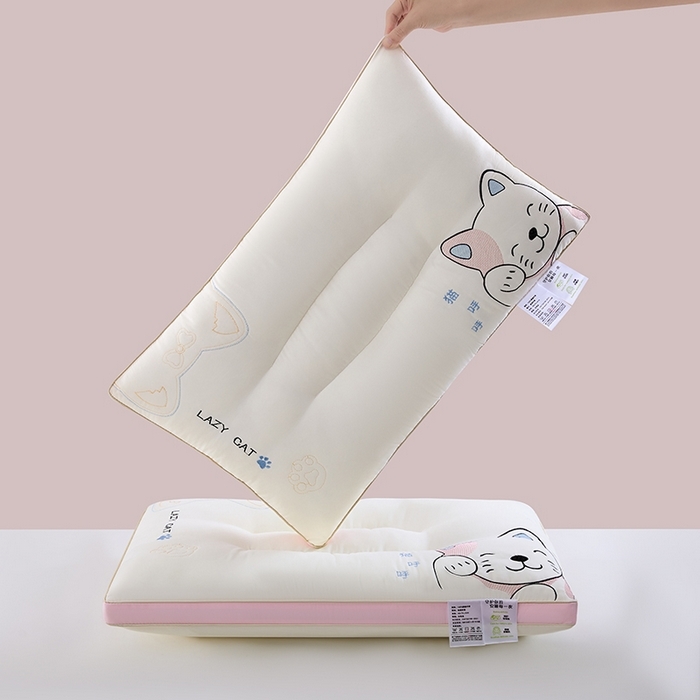 91家纺网 家纺一手货源 找家纺 （总）怡薇格枕芯 2025新款猫呼呼枕护颈枕头枕芯