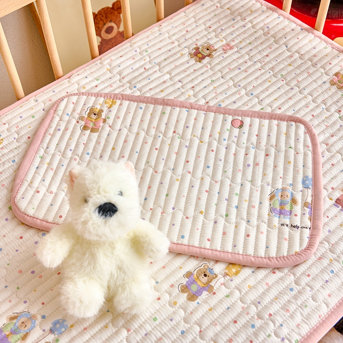 91家纺网 家纺一手货源 找家纺 X猫先生 2025新款全棉双层纱婴幼儿童床盖夹棉床单睡垫薄床垫子母婴级 幸运小伙伴