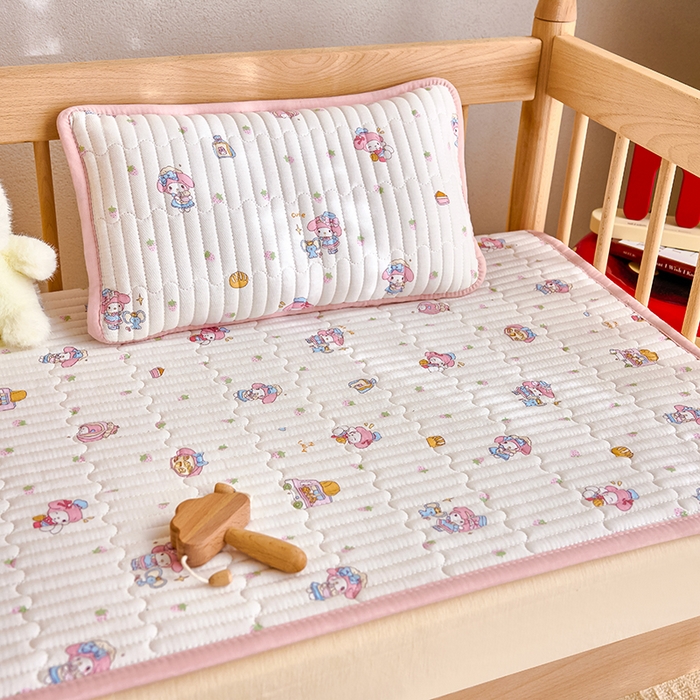 91家纺网 家纺一手货源 找家纺 X猫先生 2025新款全棉双层纱婴幼儿童床盖夹棉床单睡垫薄床垫子母婴级 玩趣萌物