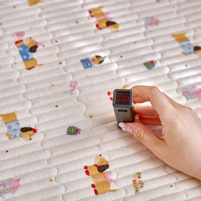 91家纺网 家纺一手货源 找家纺 X猫先生 2025新款全棉双层纱婴幼儿童床盖夹棉床单睡垫薄床垫子母婴级 狗狗礼物