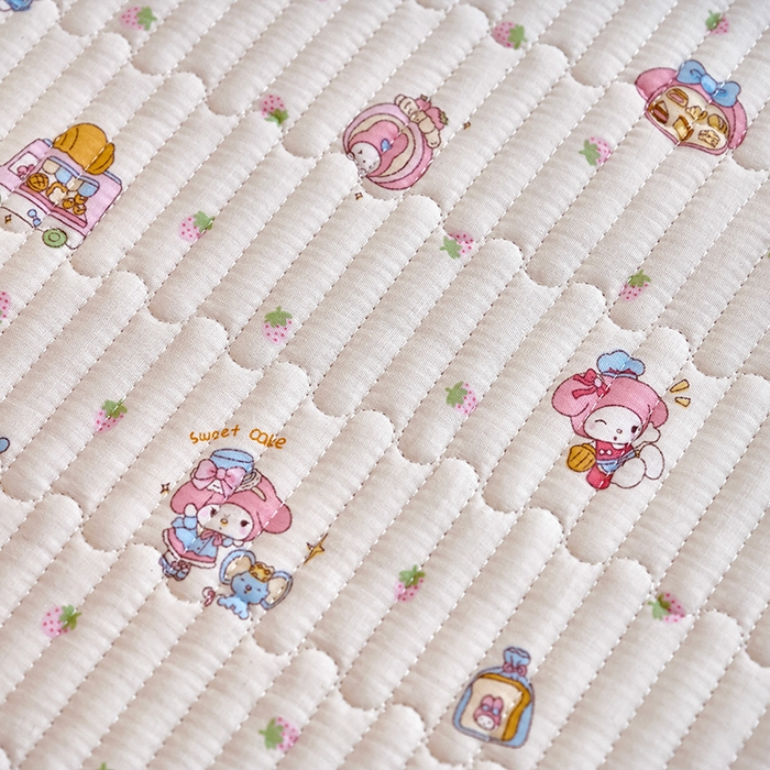 91家纺网 家纺一手货源 找家纺 X猫先生 2025新款全棉双层纱婴幼儿童床盖夹棉床单睡垫薄床垫子母婴级 玩趣萌物