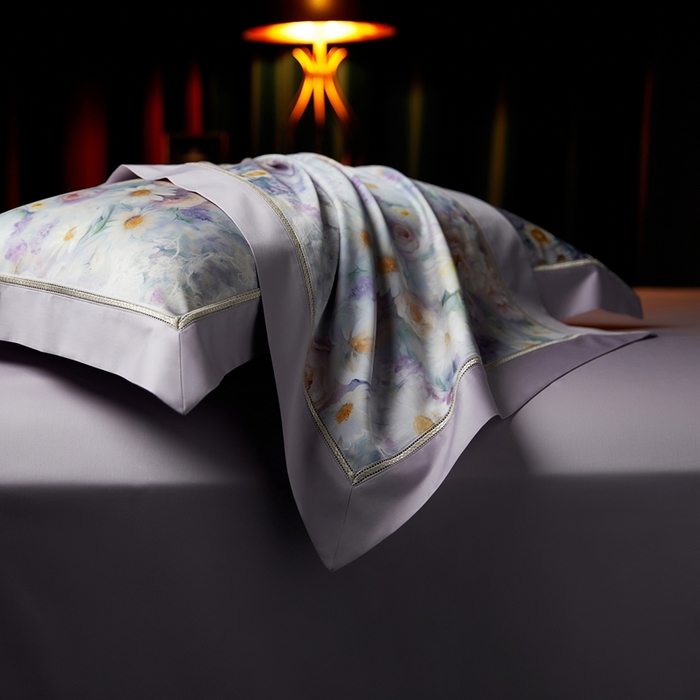 91家纺网 家纺一手货源 找家纺 米多多 2025新款长绒棉纯棉数码镂空四件套-维密庄园 维密庄园-薰衣紫