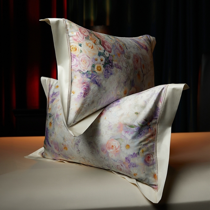 91家纺网 家纺一手货源 找家纺 （总）米多多 2025新款长绒棉纯棉数码镂空四件套-维密庄园