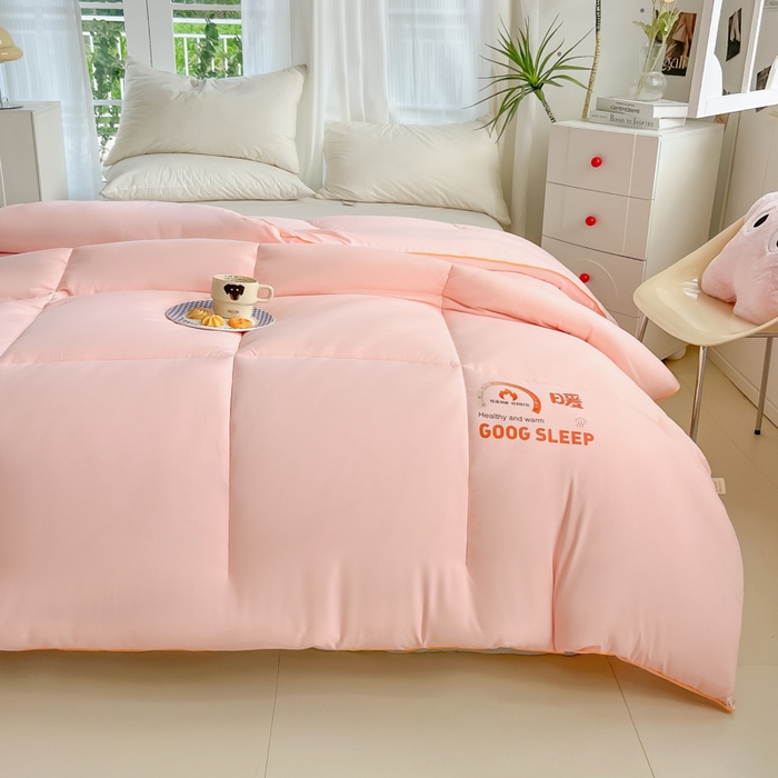 91家纺网 家纺一手货源 找家纺 （总）美尔惠家纺 2025新款母婴级直播热款超柔冬被被子被芯-方格系列