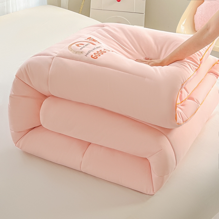 91家纺网 家纺一手货源 找家纺 （总）美尔惠家纺 2025新款母婴级直播热款超柔冬被被子被芯-方格系列