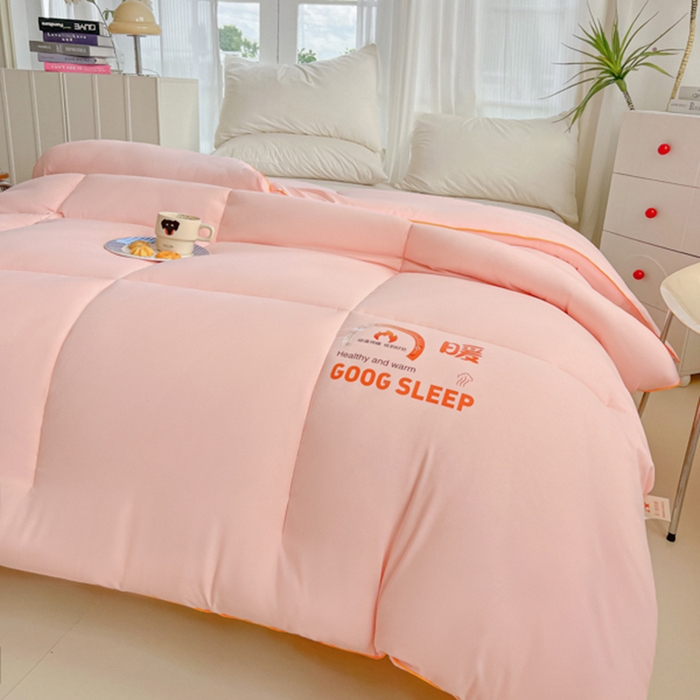 91家纺网 家纺一手货源 找家纺 （总）美尔惠家纺 2025新款母婴级直播热款超柔冬被被子被芯-方格系列