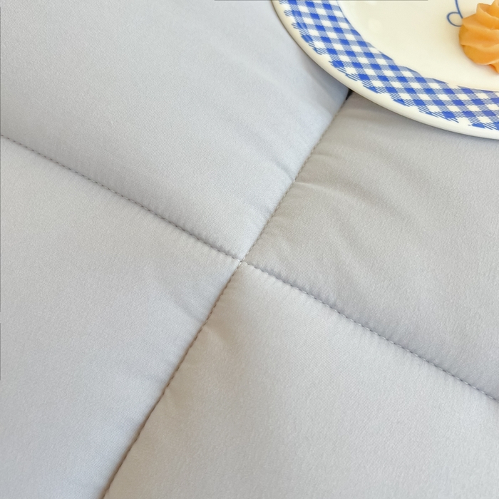 91家纺网 家纺一手货源 找家纺 美尔惠家纺 2025新款母婴级直播热款超柔冬被被子被芯-方格系列 方格-雾霾蓝