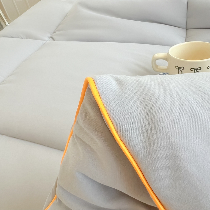 91家纺网 家纺一手货源 找家纺 美尔惠家纺 2025新款母婴级直播热款超柔冬被被子被芯-方格系列 方格-雾霾蓝