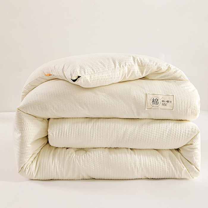 91家纺网 家纺一手货源 找家纺 （总）美尔惠家纺 2025新款泡泡纱无染超柔亲肤被芯冬被四季被被子被芯