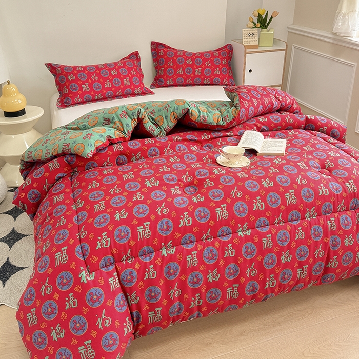 91家纺网 家纺一手货源 找家纺 （总）美尔惠家纺 2025爆款超柔亲肤棉舒适百福被冬被 被子被芯