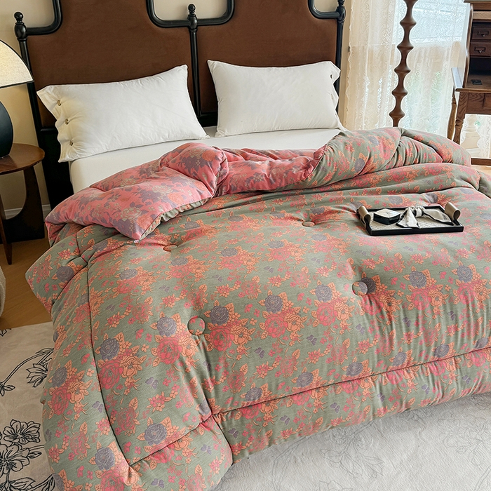 91家纺网 家纺一手货源 找家纺 （总）美尔惠家纺 2025爆款超柔亲肤棉舒适冬被被子被芯,芳华,金秋,银杏叶,紫荆,花海