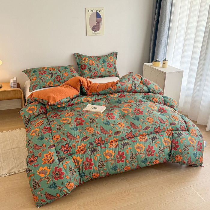 91家纺网 家纺一手货源 找家纺 美尔惠家纺 2025爆款超柔亲肤棉舒适冬被被子被芯 金秋