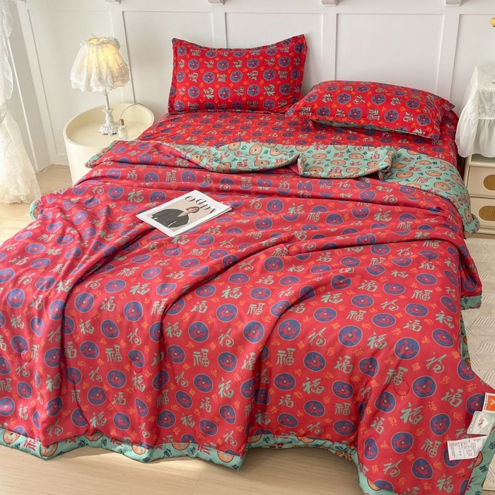 91家纺网 家纺一手货源 找家纺 （总）美尔惠家纺 2025新款亲肤超柔百福被夏凉被空调被妈妈百福被老人百福被婆婆百福被百福被子