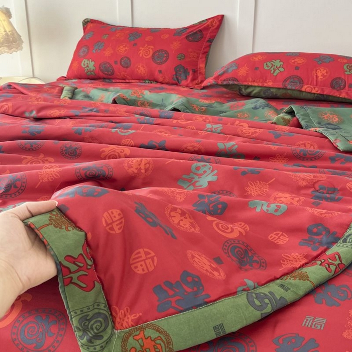 91家纺网 家纺一手货源 找家纺 （总）美尔惠家纺 2025新款亲肤超柔百福被夏凉被空调被妈妈百福被老人百福被婆婆百福被百福被子