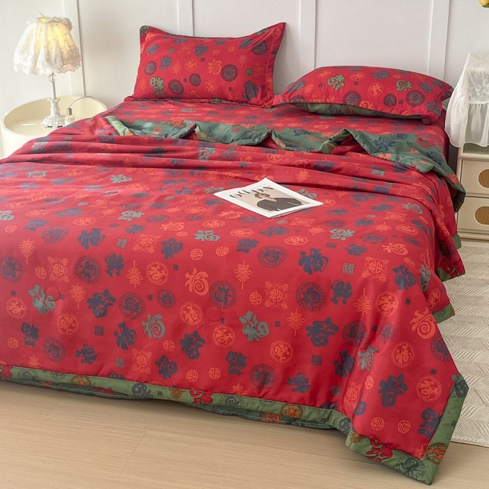 91家纺网 家纺一手货源 找家纺 （总）美尔惠家纺 2025新款亲肤超柔百福被夏凉被空调被妈妈百福被老人百福被婆婆百福被百福被子