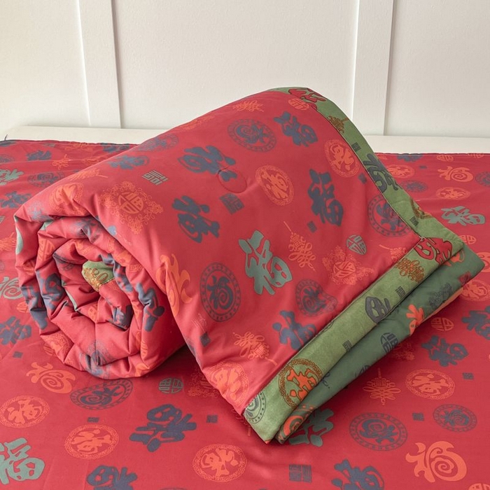 91家纺网 家纺一手货源 找家纺 美尔惠家纺 2025新款亲肤超柔百福被夏凉被空调被妈妈百福被老人百福被婆婆百福被百福被子 百福被