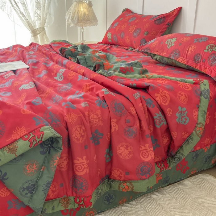 91家纺网 家纺一手货源 找家纺 美尔惠家纺 2025新款亲肤超柔百福被夏凉被空调被妈妈百福被老人百福被婆婆百福被百福被子 百福被