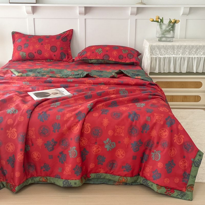 91家纺网 家纺一手货源 找家纺 美尔惠家纺 2025新款亲肤超柔百福被夏凉被空调被妈妈百福被老人百福被婆婆百福被百福被子 百福被