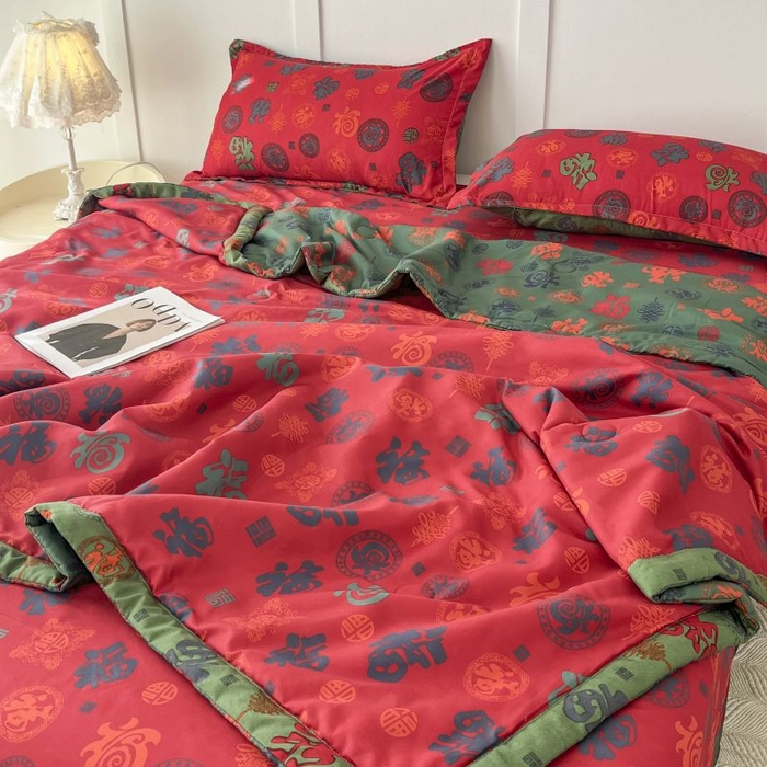 91家纺网 家纺一手货源 找家纺 美尔惠家纺 2025新款亲肤超柔百福被夏凉被空调被妈妈百福被老人百福被婆婆百福被百福被子 百福被